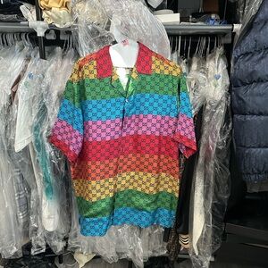 Gucci Rainbow Patterned Men's Shirt